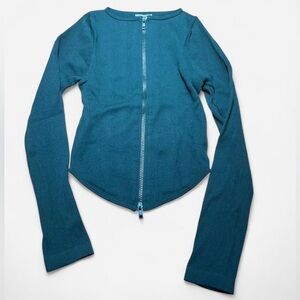 Forest Green Double Zip Top